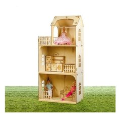 Деревянный кукольный домик для Барби Любава (КД-8) Теремок