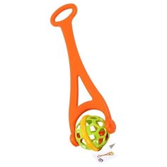 Каталка с погремушкой Technok Toys, ц. оранжевый ТехноК