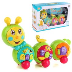 Развивающая игрушка Veld co 109504 Гусеница, со звуковыми эффектами
