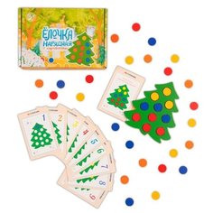 Raduga Kids/ Мозаика деревянная Ёлочка нарядная, развивающая игра