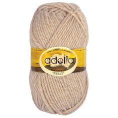Пряжа Adelia Nelly мелажевая, 70 % шерсть, 30 % акрил, 100 г, 100 м, №04 св.бежевый