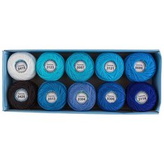 Пряжа "Gamma" Ирис ассорти 100% хлопок 10 х 10 г 82 м ± 3 м 13