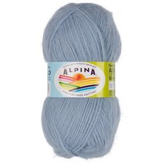 Пряжа ALPINA "ALPACA POLLO" 80% альпака, 20% акрил 50 г 125 м ± 6 м 04 св.голубой