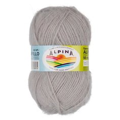 Пряжа ALPINA "ALPACA POLLO" 80% альпака, 20% акрил 50 г 125 м ± 6 м 07 св.серый