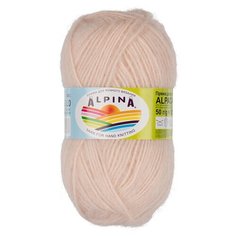 Пряжа ALPINA "ALPACA POLLO" 80% альпака, 20% акрил 50 г 125 м ± 6 м 02 св.персиковый