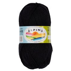 Пряжа ALPINA "ALPACA GRANDE" 65% альпака, 35% мериносовая шерсть 50 г 118 м ± 6 м 01 черный