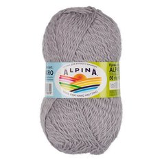 Пряжа ALPINA "ALPACA ACRO" 44% мериносовая шерсть, 38% акрил, 18% альпака 50 г 150 м ± 7 м 08 св.серый