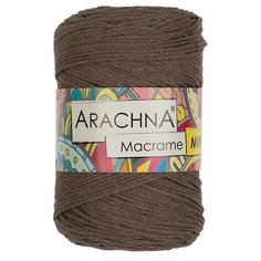 Пряжа ARACHNA Macrame Mini 80% хлопок, 20% полиэстер 250 г 230 м 26 св.коричневый