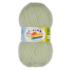 Пряжа ALPINA "ALPACA POLLO" 80% альпака, 20% акрил 50 г 125 м ± 6 м 06 св.салатовый