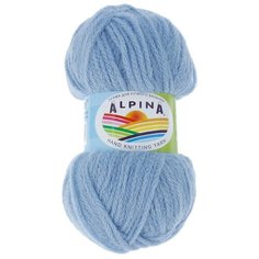 Пряжа ALPINA "ALPACA TRENZA" 90% альпака, 10% полиамид 50 г 150 м ± 8 м 11 голубой