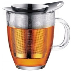 Bodum Кружка YO-YO 0.35 л с сито-фильтром хром