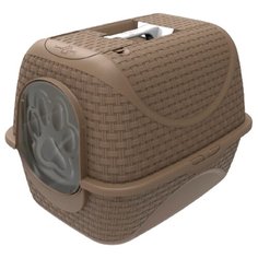 Туалет-домик для кошек Bama Pet Prive 41.8х50.5х39.6 см коричневый