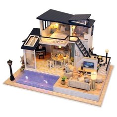 Румбокс 13849 Интерьерный конструктор "DIY House "Вилла с бассейном" Hobby Day