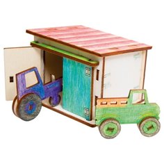 Деревянный конструктор минимир "Гараж" арт.Min 05 Balance Toys