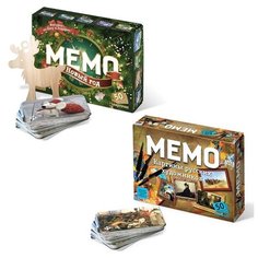 Игровой набор: Мемо "Новый год" (подвес на елку в комплекте) + Мемо "Картины русских художников" Нескучные игры