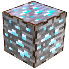 Кубик Minecraft Алмазная руда Woodenteka