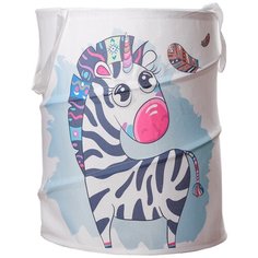 Корзина для хранения игрушек "Зебра" 35х35х45 см 4332375 Сима ленд