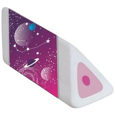 Ластик Maped COSMIC KIDS треуг форм белый в картонном футляре, узор космос 2 штук