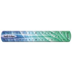 Линейка 20 см Maped TWISTN FLEX PATTERNS нелом-я гибкая двуст.Шкала279215