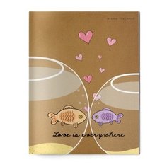 ТЕТРАДЬ А5, Bruno Visconti "FISH LOVE", 40л. клетка