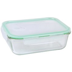 ROSENBERG Контейнер RGL-230128 1 л, 15.5x20.5 см, зеленый/прозрачный