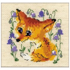 Риолис Набор для вышивания Маленький лисенок 13 х 13 см (1776)