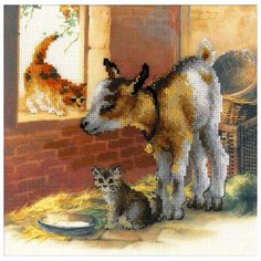 Риолис Набор для вышивания Козленок и котята 30 x 30 см (0053 РТ)