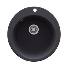 Врезная кухонная мойка 51 см KAISER KGM-510 black silver