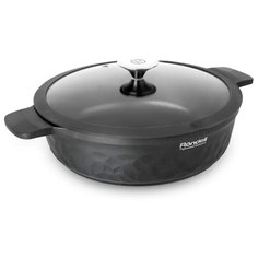 Сотейник Rondell ArtDeco RDA-1255, 28 см, с крышкой, черный