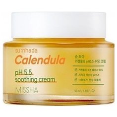Missha Su:Nhada Calendula pH Balancing and Soothing Cream Успокаивающий крем для лица с календулой, 50 мл