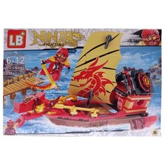 Конструктор LB+ Ninja Fighting LB599/B Красный корабль