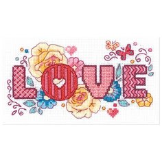 Риолис Набор для вышивания "Love" 18 x 10 см (1853)