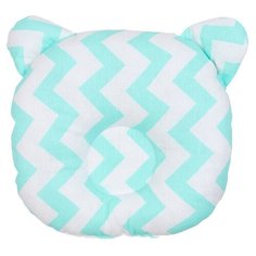 Подушка анатомическая Amarobaby First Pillow (Зигзаг мята)