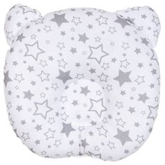 Подушка анатомическая Amarobaby First Pillow (Звездопад серый)