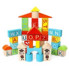 Деревянная игрушка Фабрика Фантазий 54381 Конструктор "Большой город"