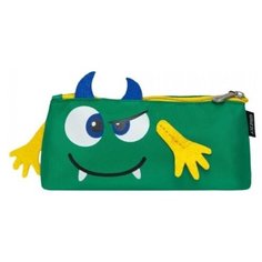 Пенал школьный Grizzly легкий, зеленый