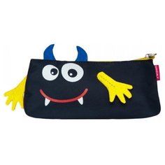 Пенал школьный Grizzly легкий, темно-синий