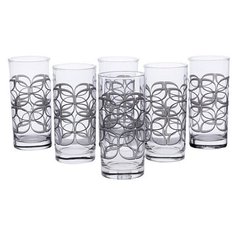 Стаканы MAZE SILVER высокие 27cl 6 штук Luminarc