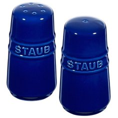 Набор солонка и перечница, синие, Staub
