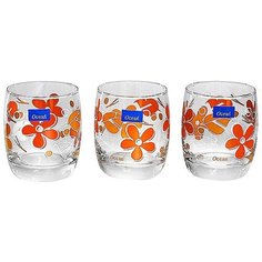 Набор из 3-х стаканов "Красный сад" 390 мл Ocean Glass