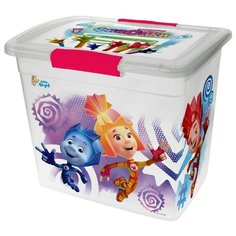 Ящик детский с крышкой на защелках ФИКСИКИ, 20л Little Angel