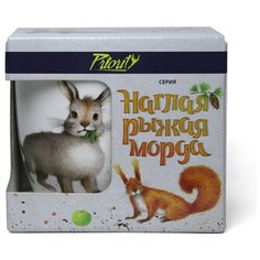 Кружка 380 мл Наглая рыжая морда Кролик (подарочная коробка) Priority