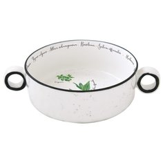 Салатник с ручками Easy Life Herbarium, средний, без инд.упаковки, фарфор, 16 см (EL-R2207_HERU)