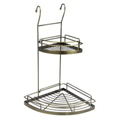 Полка угловая двухъярусная, Д230 Ш230 В435, античная бронза Lemax