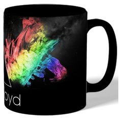 Кружка цветная с рисунком PINK FLOYD Drabs