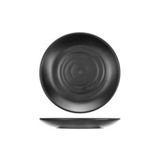 Тарелка; пластик; D=256, H=32мм; черный Pro Hotel