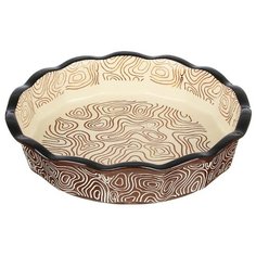 Форма для запекания и сервировки MILLIMI круглая, керамика, 22 4,5см, шоколад