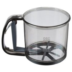 Кружка-сито для просеивания муки d10 см., объем 380 гр., пластик Vetta