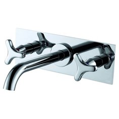 Смеситель для раковины (умывальника) D&K DA1384441 двухрычажный встраиваемый DK