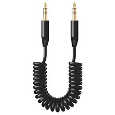 Кабель Deppa AUX витой (72155/6), черный, 1.2 м